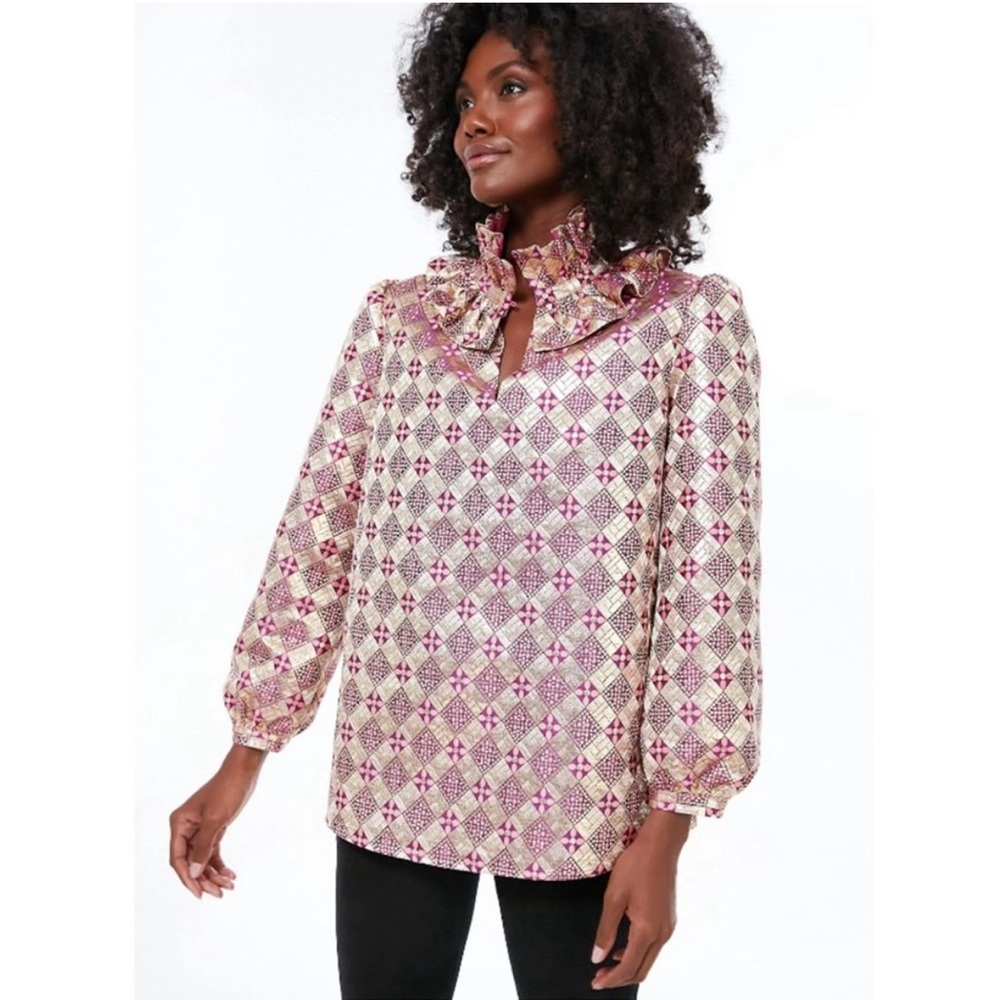 Pink Champaign Bouvier Top